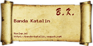 Banda Katalin névjegykártya